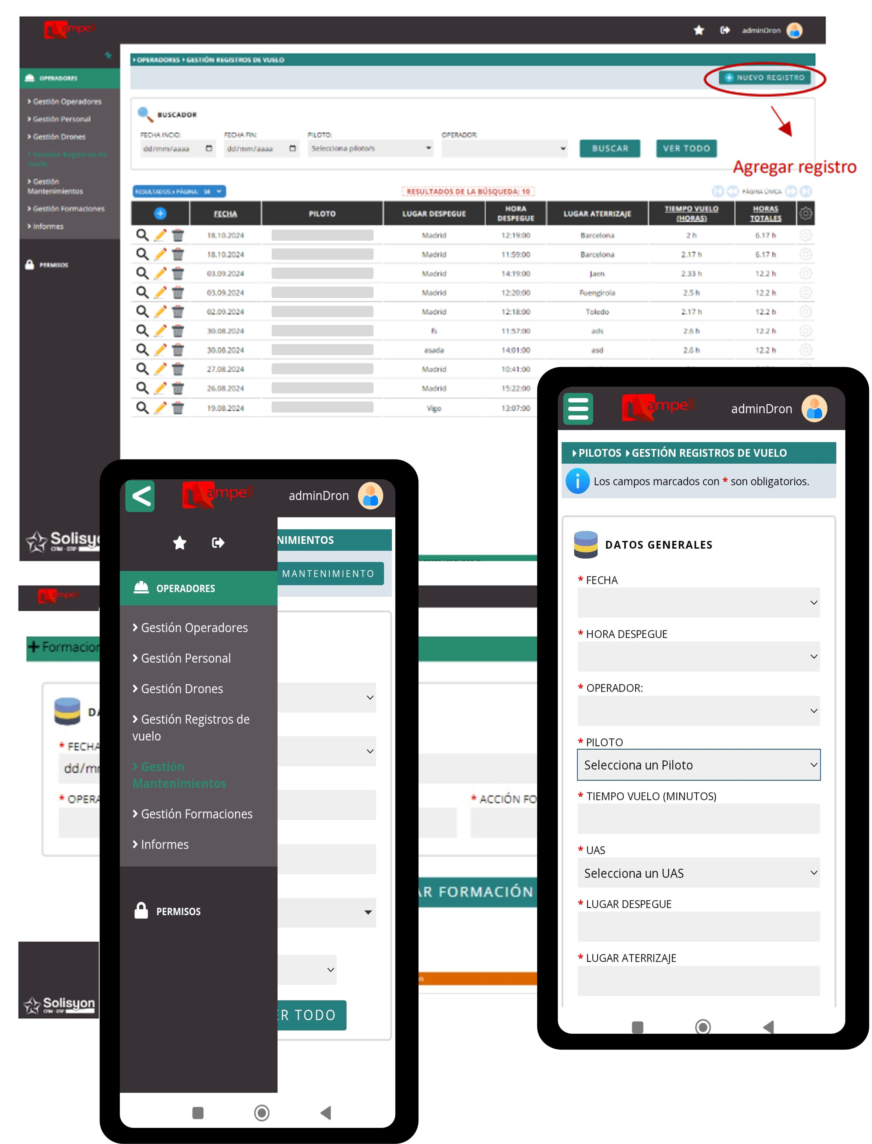 Lleva tus Registros de drones Contigo, Siempre en tu Móvil